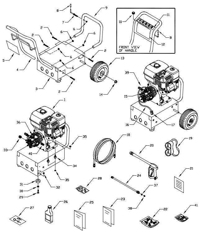 GENERAC 1417-0-0 parts breakdown